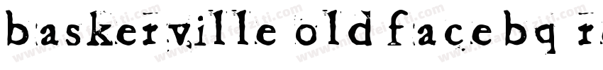 Baskerville Old Face BQ Regular字体转换